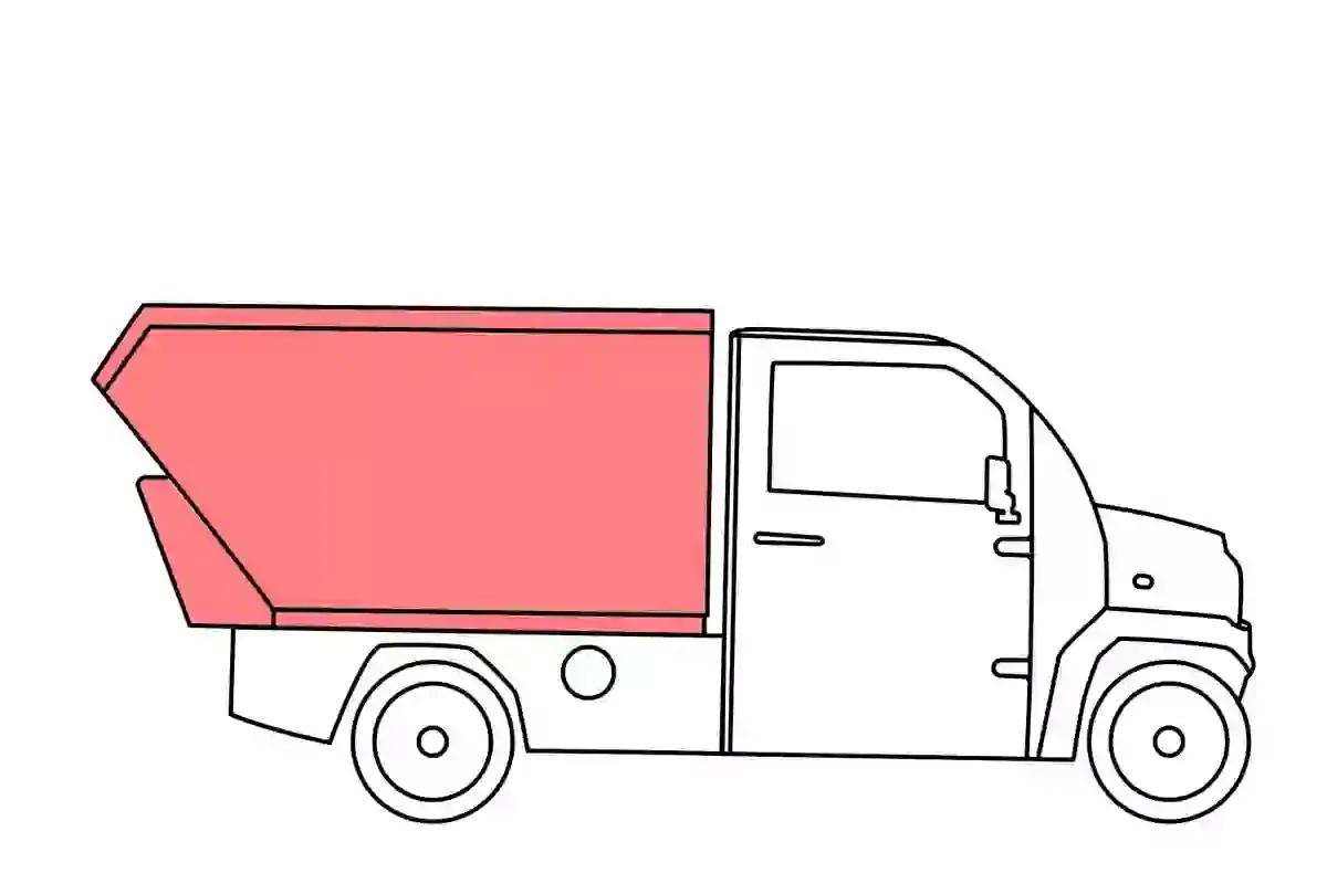 Samochód elektryczny Jonway – zabudowa typu wywrotka do przewozu materiałów sypkic